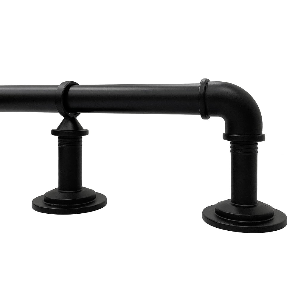 1" Matte Black Curtain Rod H815034
