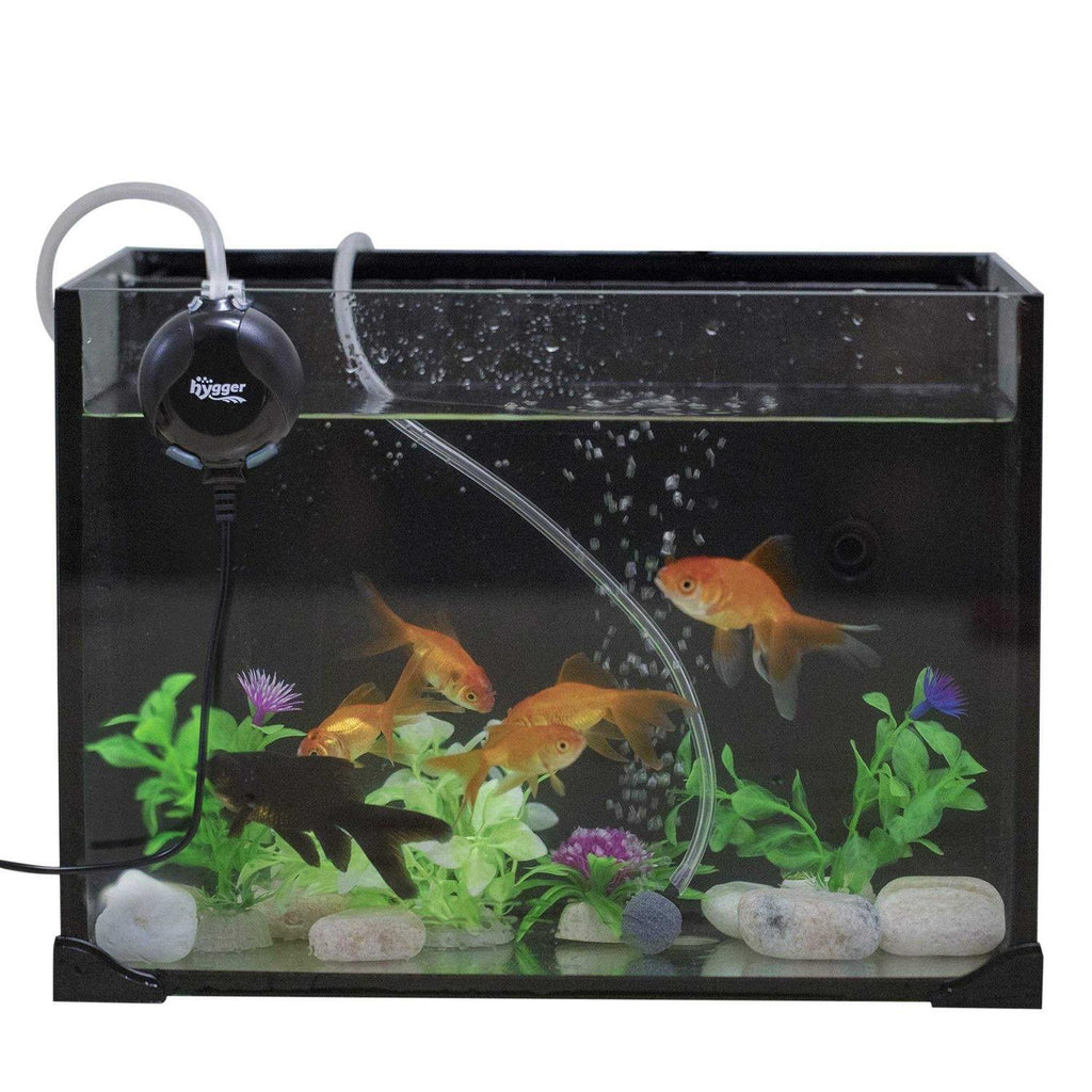 Quiet Mini Aquarium Air Pump 1.5 Watt with Accessories Black K853