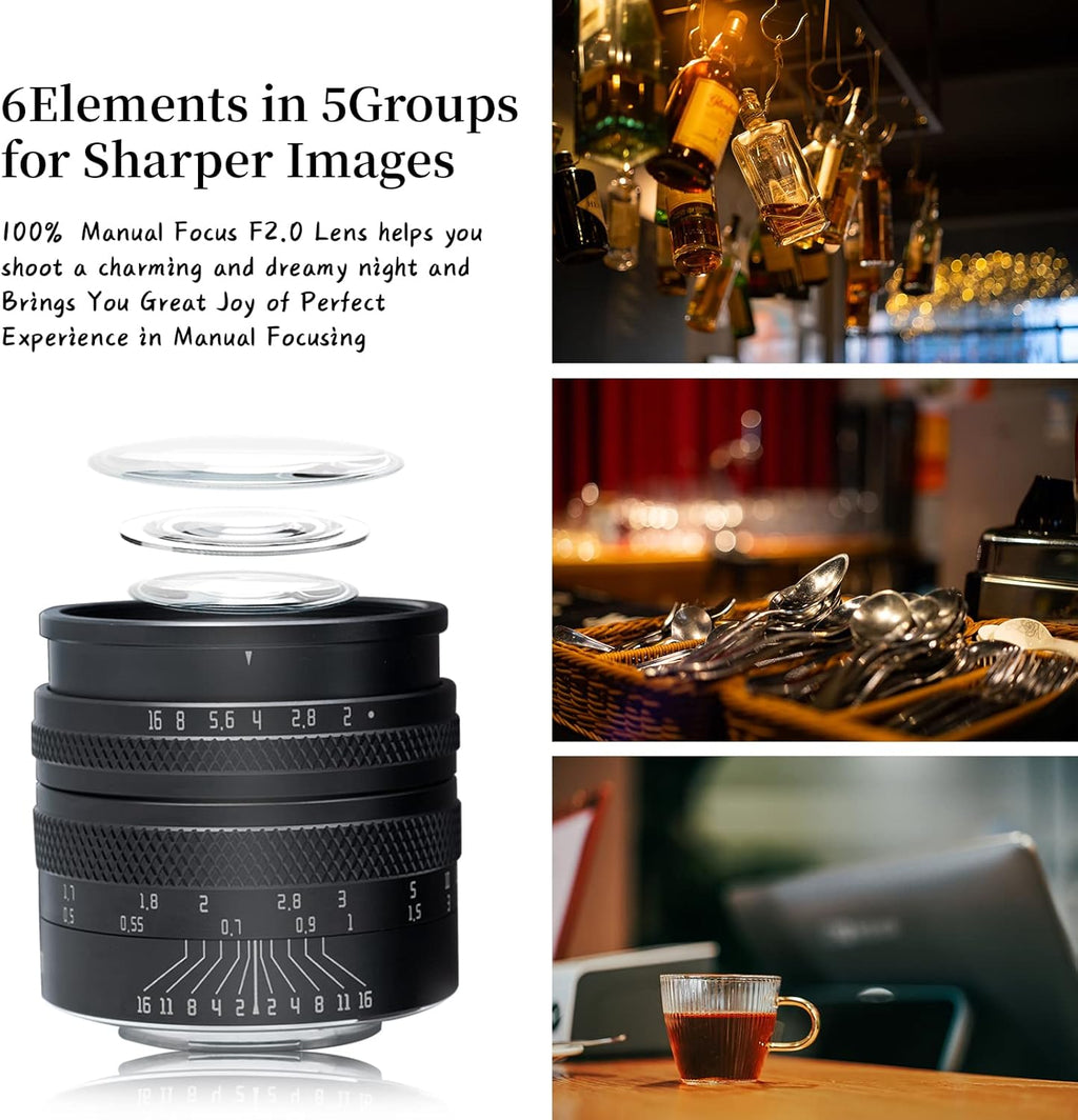 50mm F1.4 Full Frame Manual Tilt Lens for L-Mount Mirrorless Camera P581692