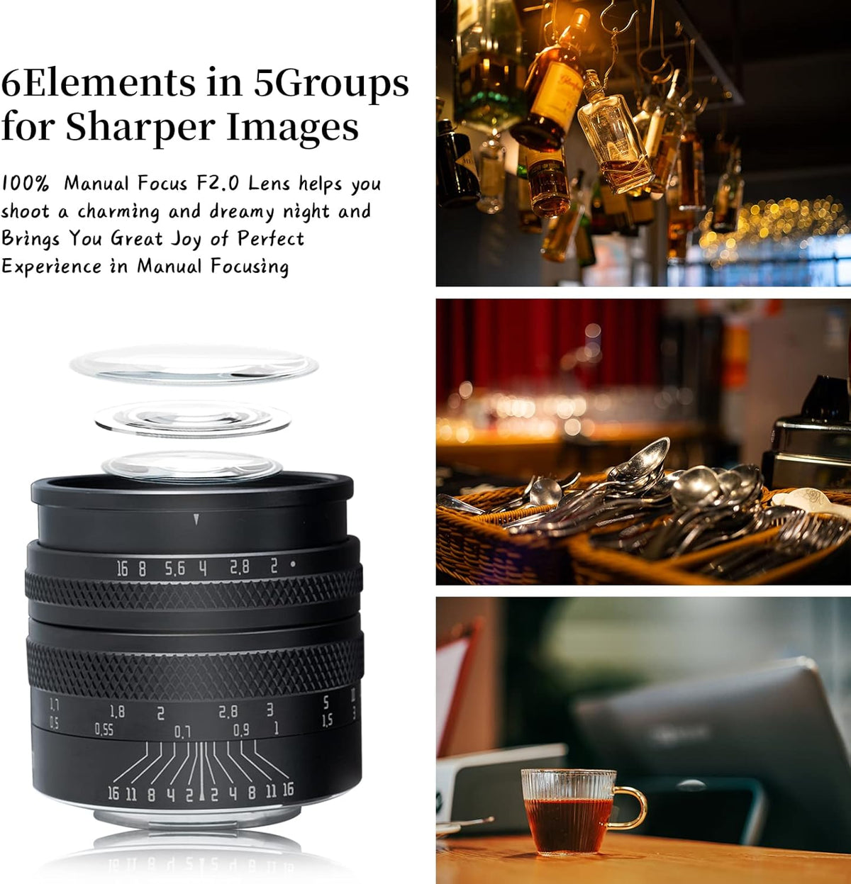50mm F1.4 Full Frame Manual Tilt Lens for L-Mount Mirrorless Camera P581692