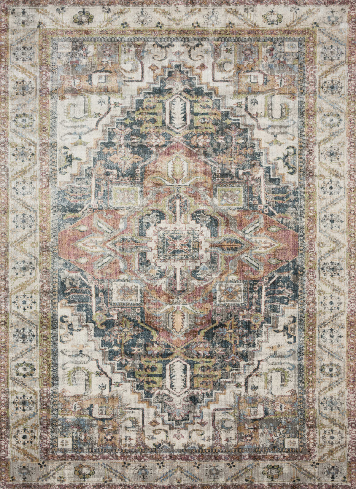 Ivory Multi 6'7 x 9'2 Rug I766637