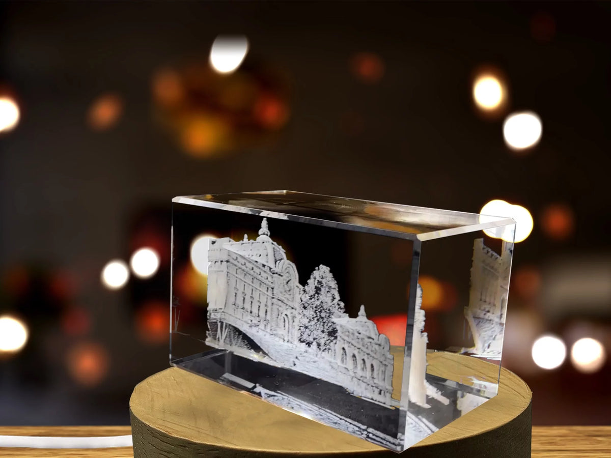 3D Engraved Crystal Keepsake M47480