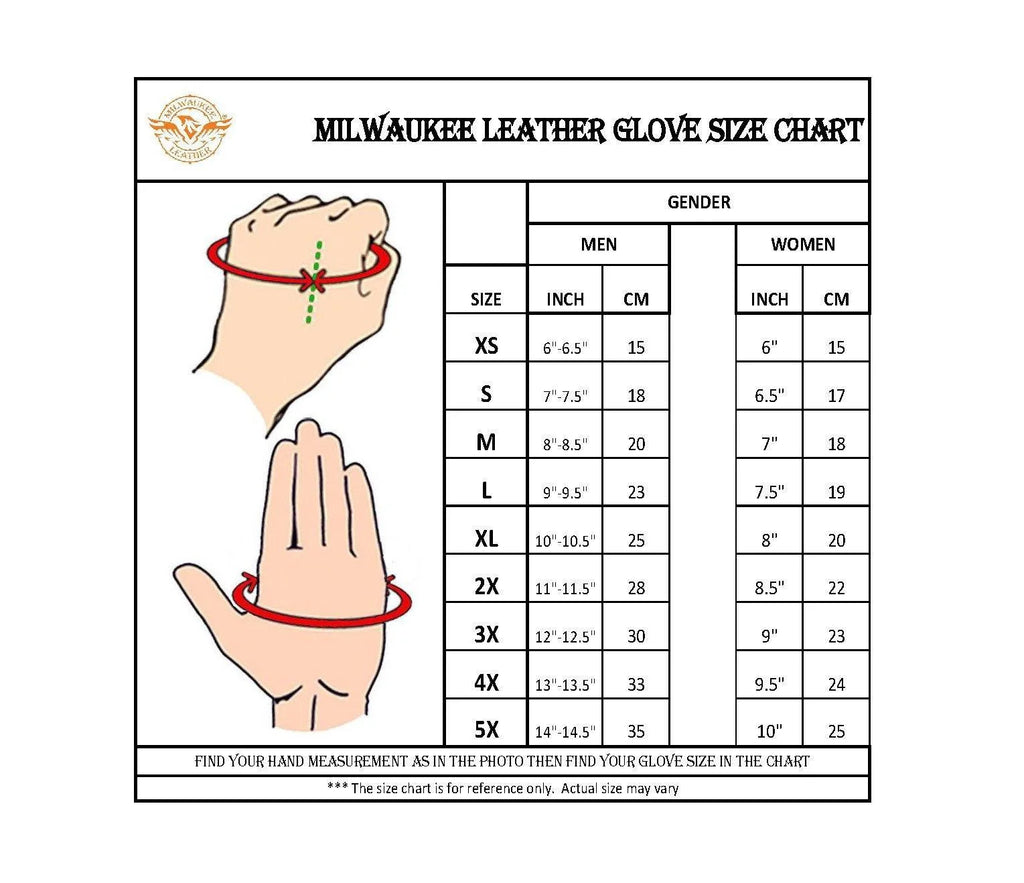 Black Leather Motorcycle Gloves L974431