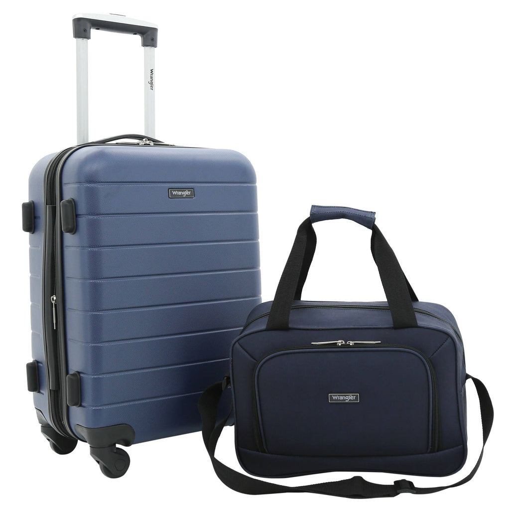 2-Piece Rolling Carry-On Set Navy P4271