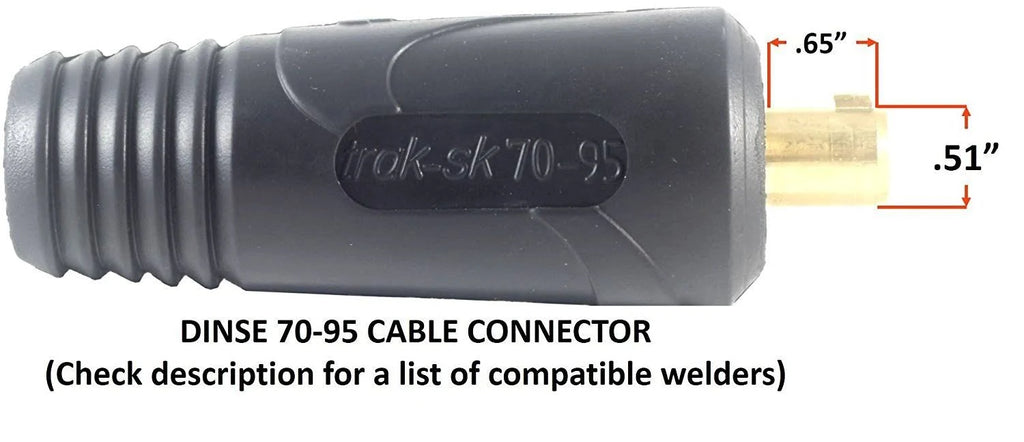 500 Amp Welding Leads Assembly Set 2/0 AWG Cable 100 Feet B347