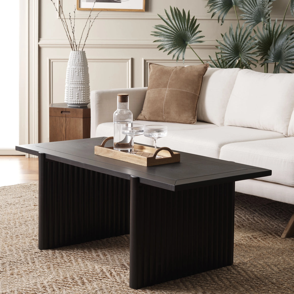 Black Rectangle Coffee Table Z387