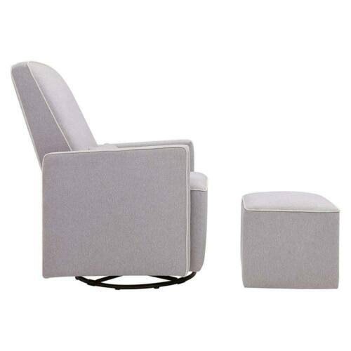 Grey Swivel Glider and Ottoman Z690867