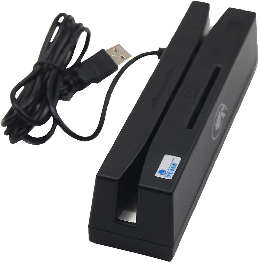 USB 4 in 1 Magnetic Card Reader with EMV Chip, PSAM, NFC Card Reader Writer Y784