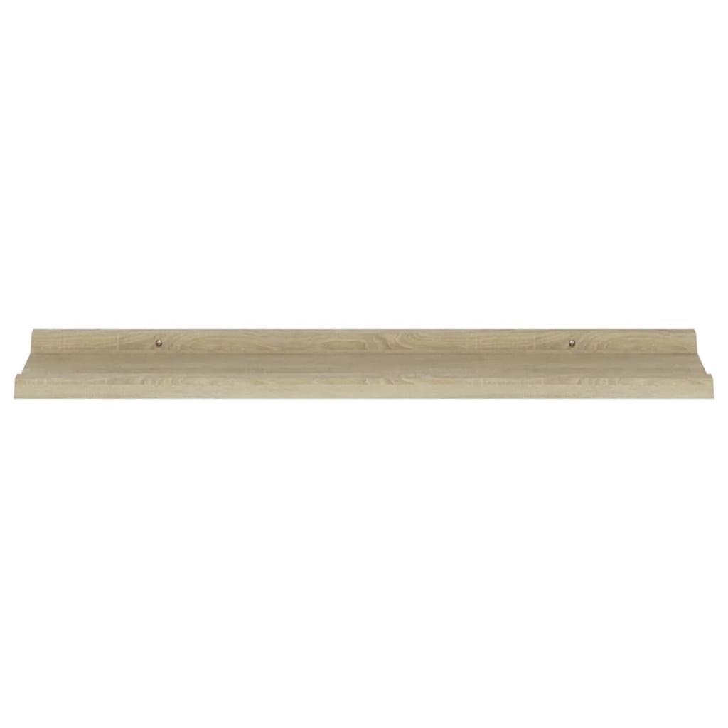 4 Piece MDF Floating Shelves Sonoma Oak F676