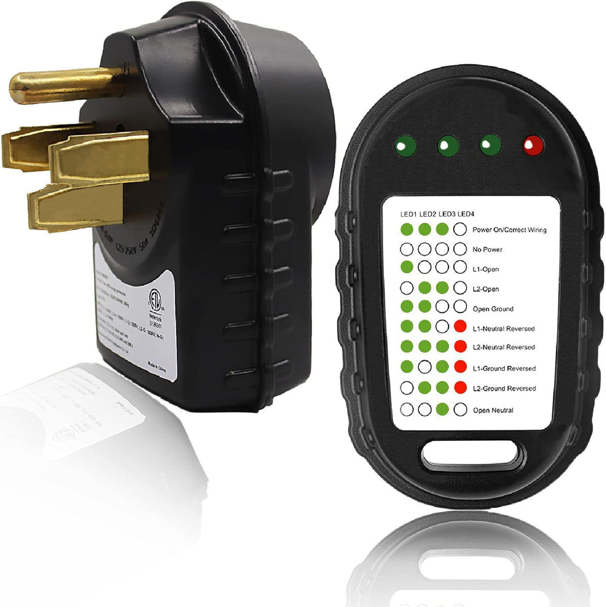 50 AMP Surge Protector and Circuit Analyzer Kit, Pack of 2 Q517