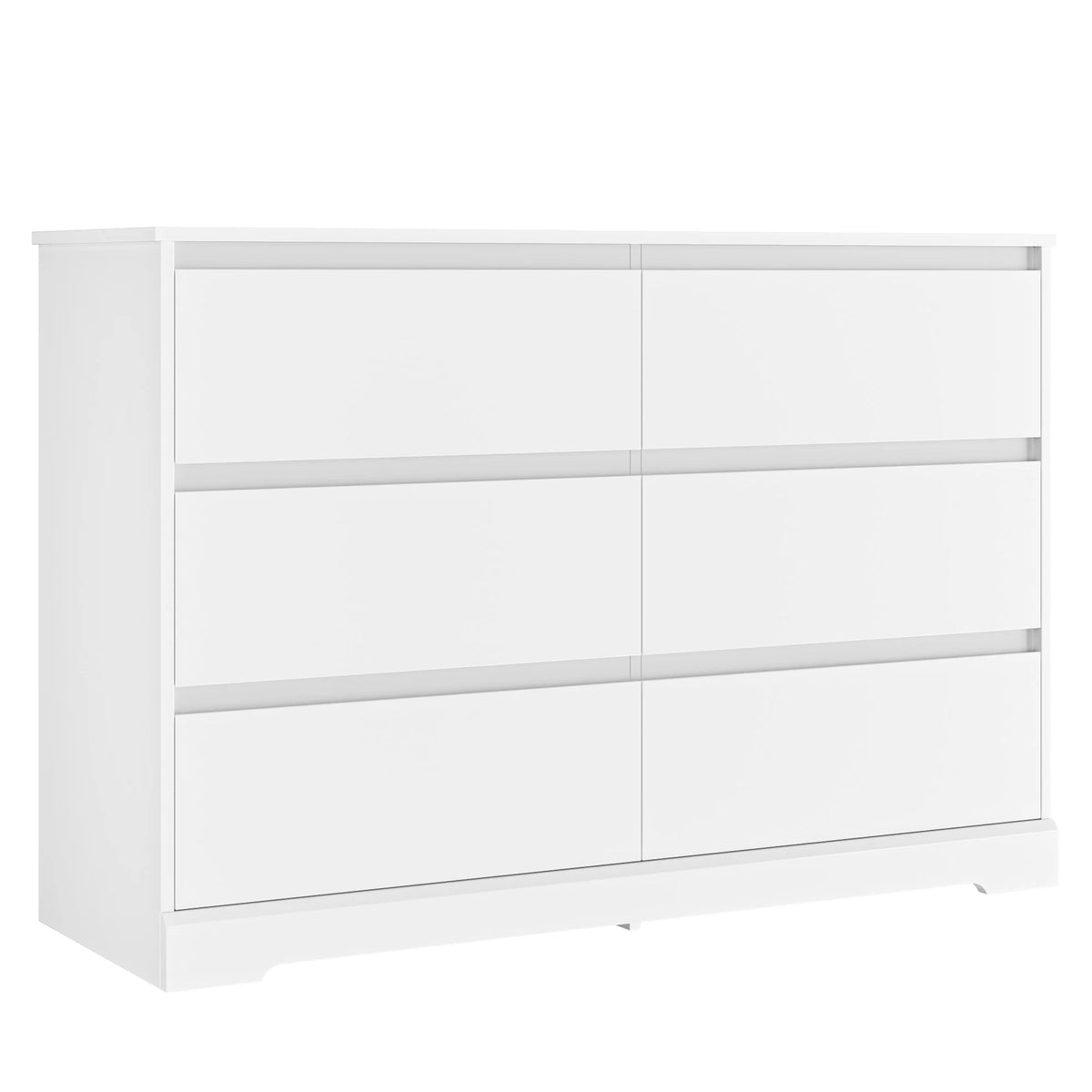 White 6 Drawer Wood Dresser Q704417