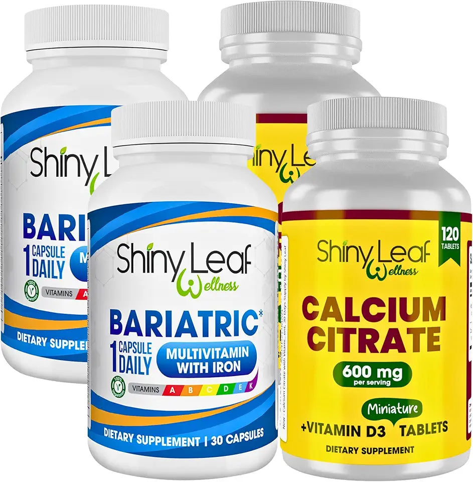 Iron-Free Multivitamin Capsules & Unflavored Calcium Citrate Mini Tablets with Vitamin D3 X193012