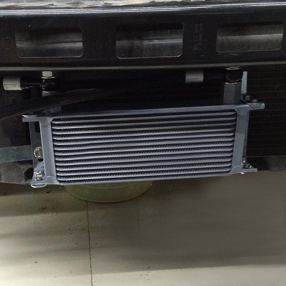 30 Row 10AN Universal Engine Transmission Oil Cooler with 7" Fan Kit A95301