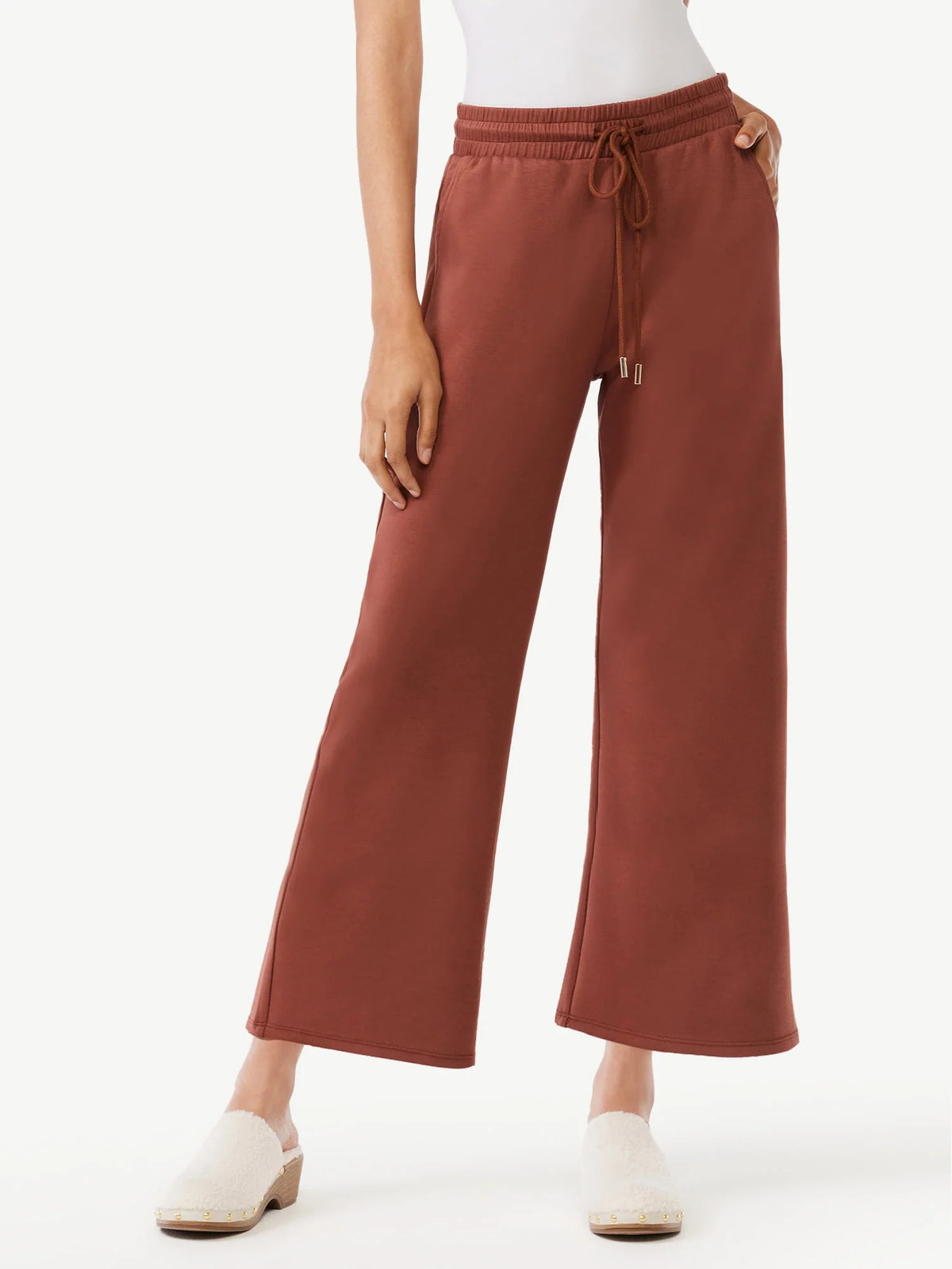 Women's Cropped Scuba Lounge Pants Q799549
