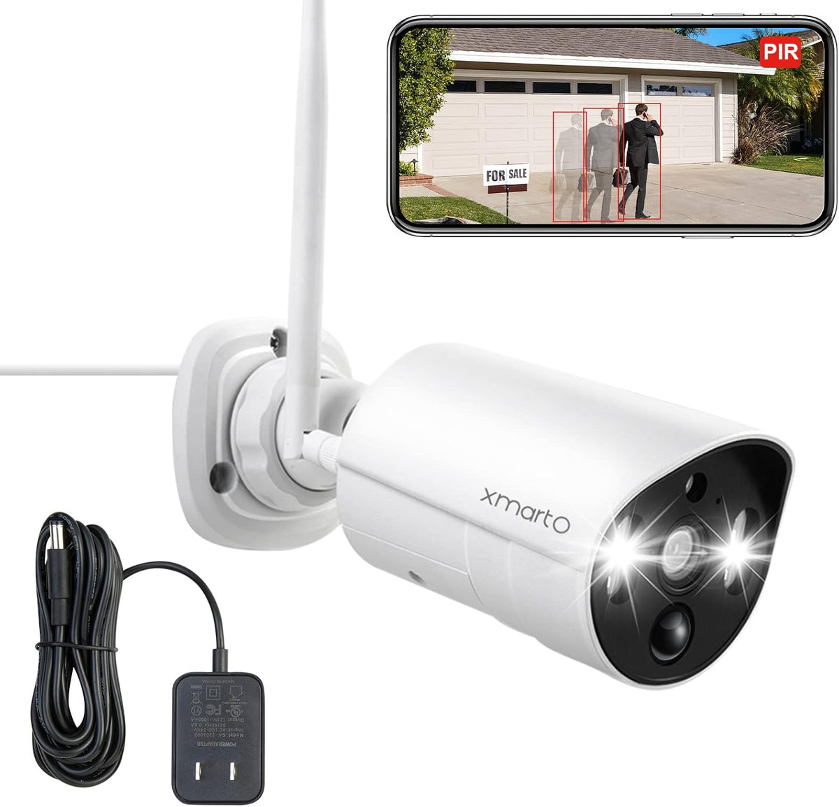 2K HD Wireless Security Camera System with Color Night Vision D10741