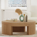 Round Coffee Table Warm Honey Finish Z3713