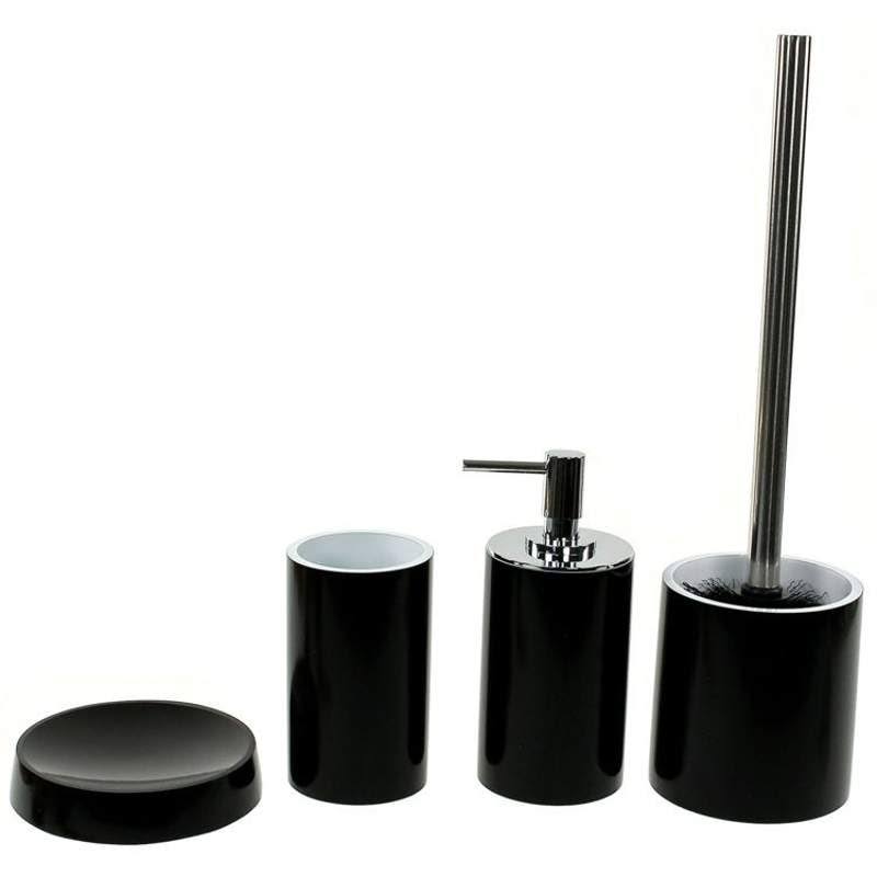 Black Bathroom Accessory Set Z523159