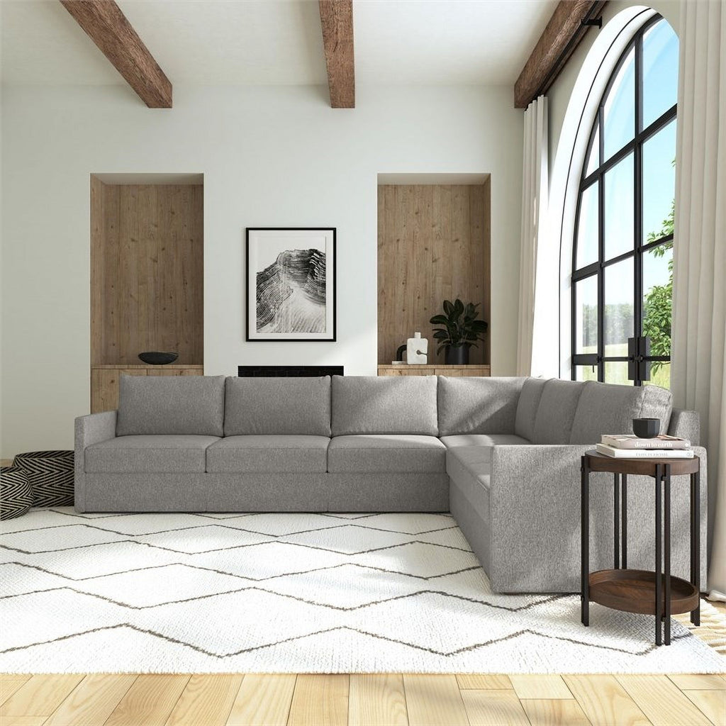Gray 6 Seat Sectional with Performance Fabric K829009