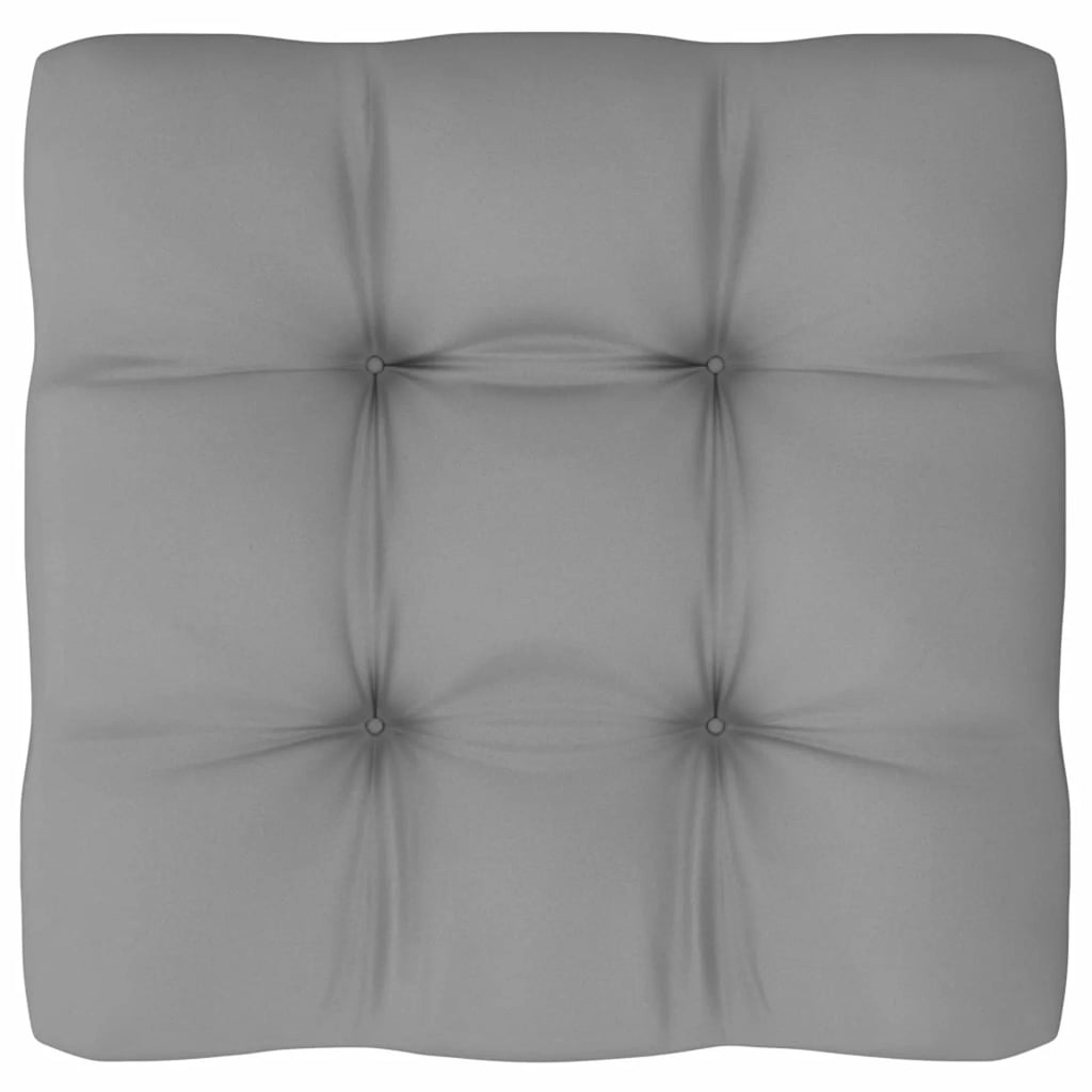 12 Piece Gray Cushion Pinewood Patio Lounge Set D5523