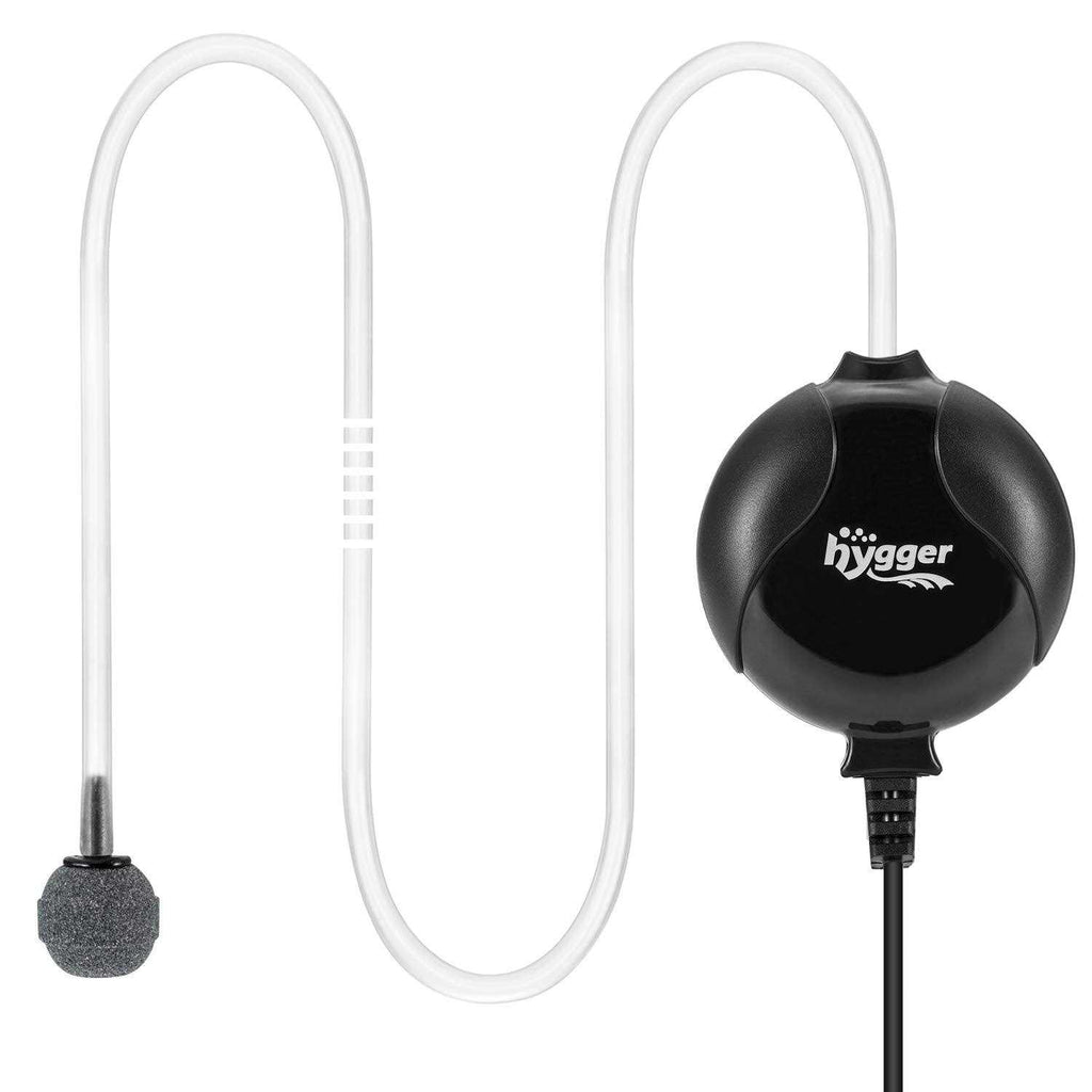 Quiet Mini Aquarium Air Pump 1.5 Watt with Accessories Black K853