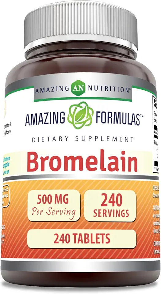 Bromelain 500 Mg Tablets Supplement (240 Count) H467
