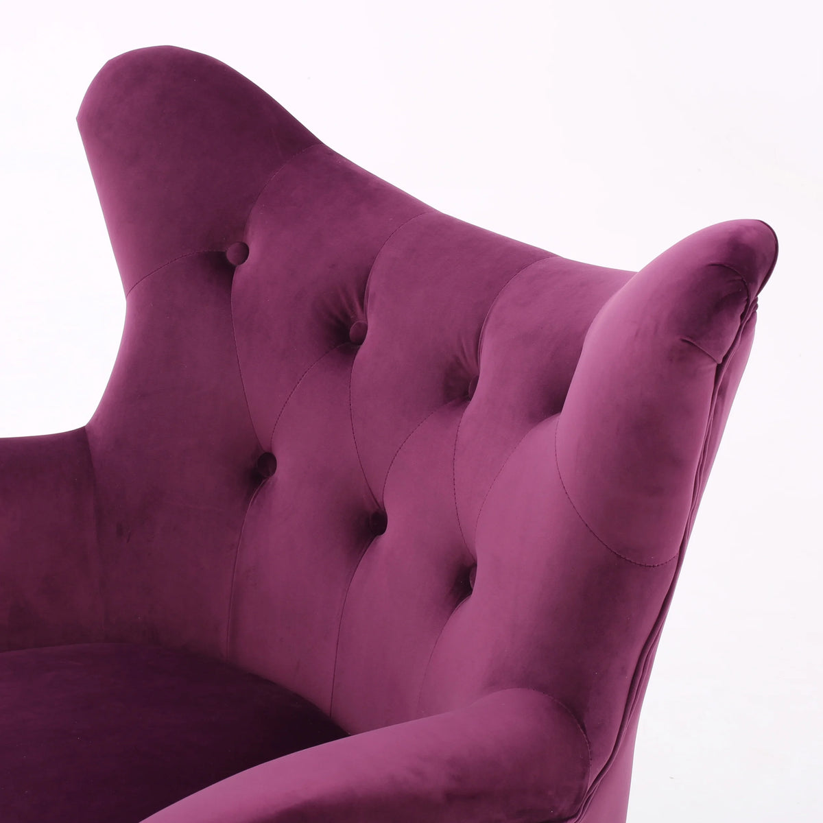 Purple Velvet Wingback Chair I3270