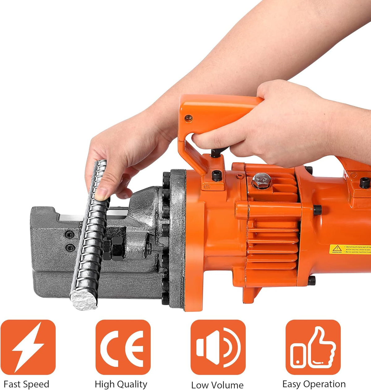 Electric Hydraulic Rebar Cutter, 1350W, Cutting up to 7/8 Inch 4-22mm #7 Rebar, with Replaceable Jaw Blades (AC 110V) T2773