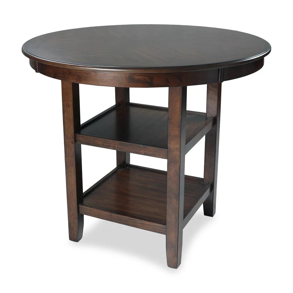 5-Piece Transitional Wood Counter Set in Cherry Z73435