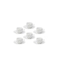 Coffee Cups with Saucer 6pcs Q15590
