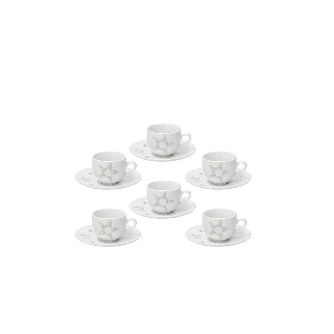 Coffee Cups with Saucer 6pcs Q15590