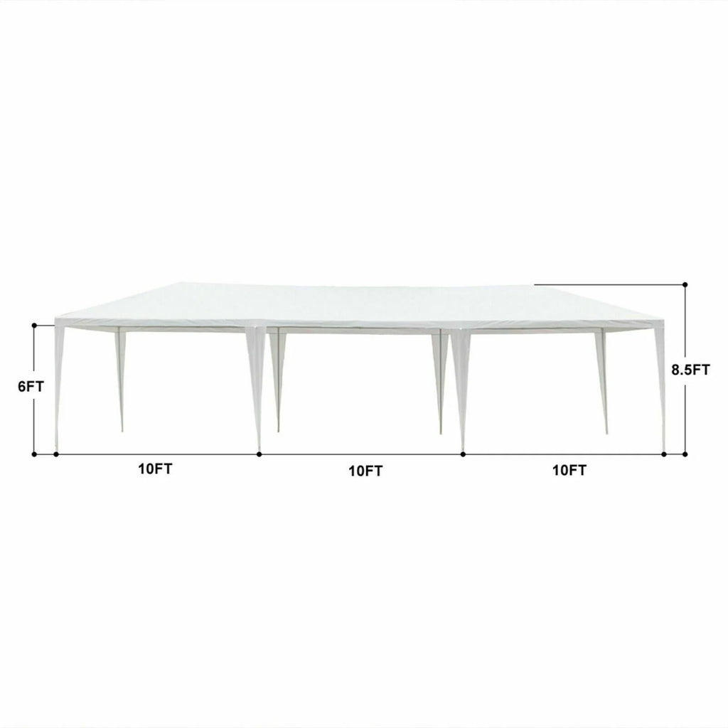 10'x30' Outdoor Canopy Tent with 7 Removable Walls R162