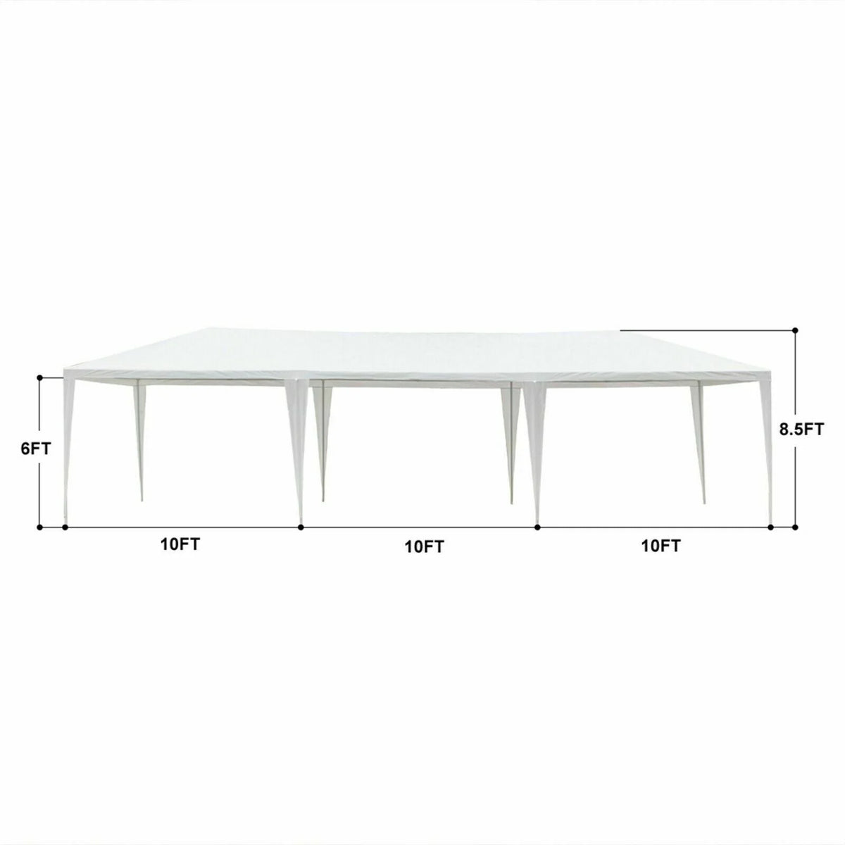 10'x30' Outdoor Canopy Tent with 7 Removable Walls R162