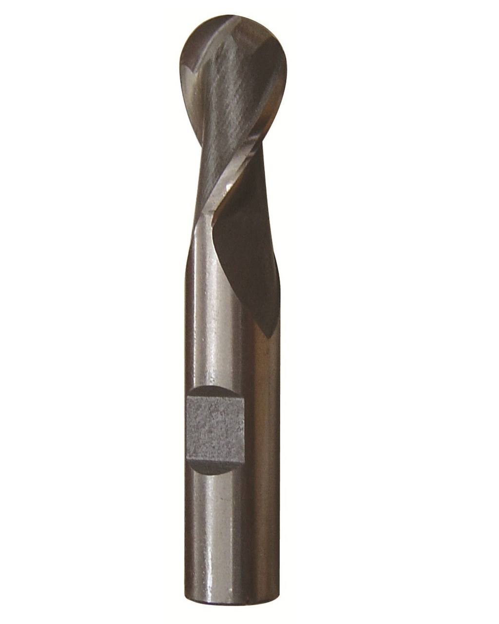 7/8x22 2 Flute Carbide Uncoated Ball End Mill U519