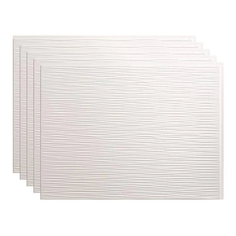 White 18in x 24in Backsplash Panel (5 Pack) B558