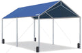 10X20ft Heavy Duty Carport Car Canopy Party Tent with 3 Reinforced Steel Cables W72312