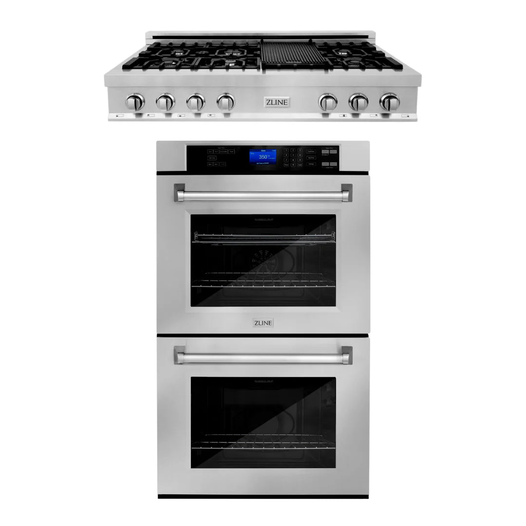 48 in. Stainless Steel Rangetop and 30 in. Double Wall Oven R852391