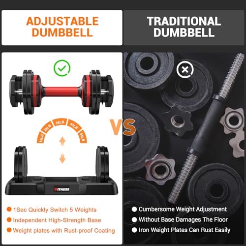 Adjustable Dumbbells Set of 2 with Anti-Slip Handle D80335