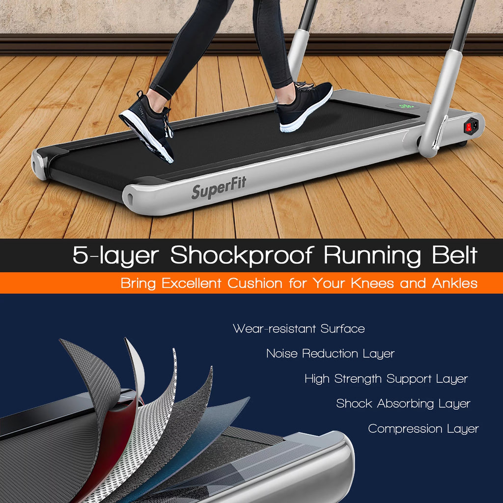 2.25HP 2-in-1 Folding Under Desk Treadmill C34318