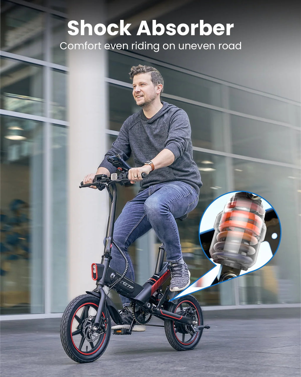 450W Folding Electric Bike with 36V 10.5AH Battery N389377