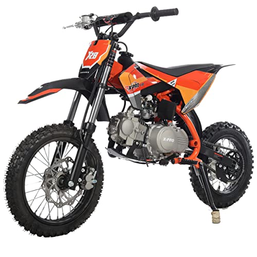 110cc Dirt Bike with Semi-Automatic Transmission, Kick Start, Big 14"/12" Tires U234860