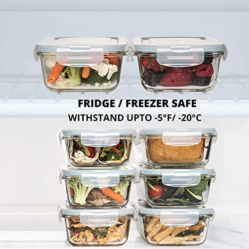 Large Glass Food Storage Containers with Lids, BPA Free I148102