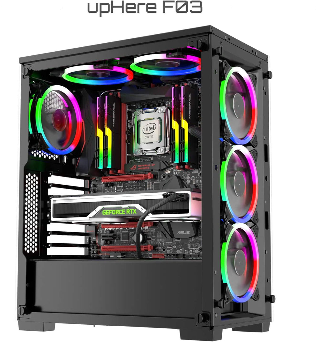 Triple Pack 120mm LED Silent Computer Case Fan F5394