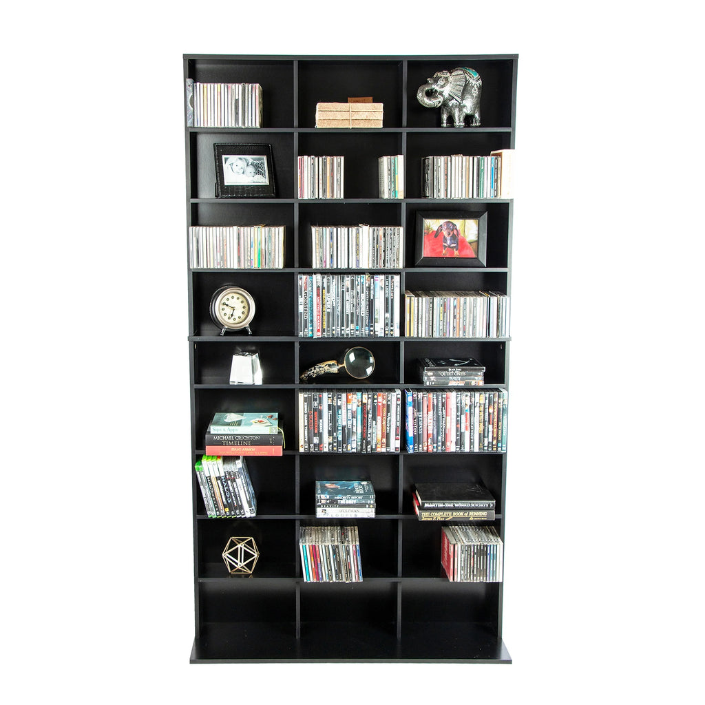Black Media Storage Cabinet XL J7526