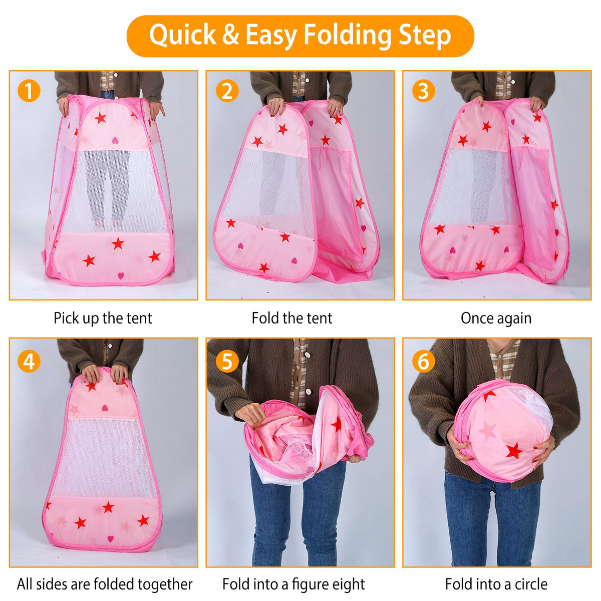 Pink Kids Pop Up Play Tent V578705