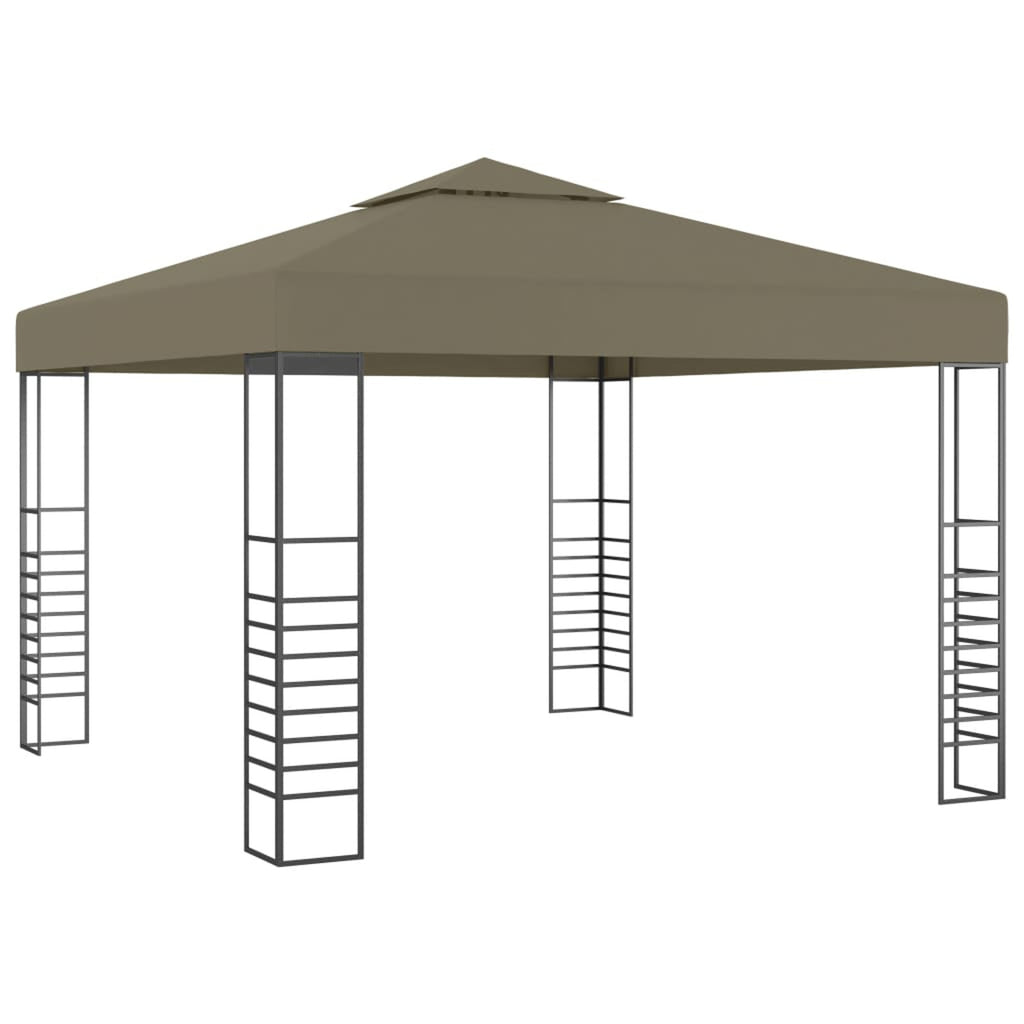 Taupe Outdoor Gazebo Canopy Tent with Steel Frame M132