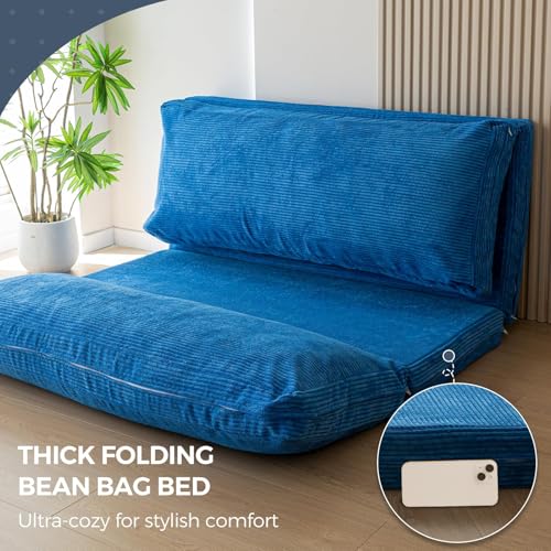Folding Sofa Bed Floor Mattress Dark Grey 30x95 Inch W761455