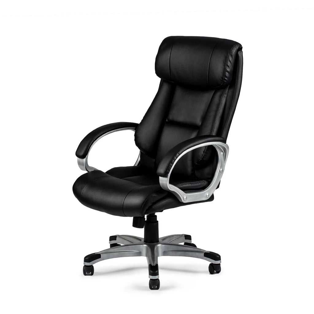 Faux Leather Office Chair in Black Y14140