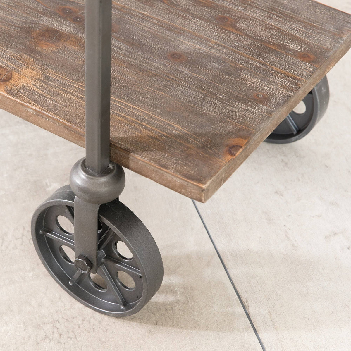 Black Wheeled Bar Cart V24609