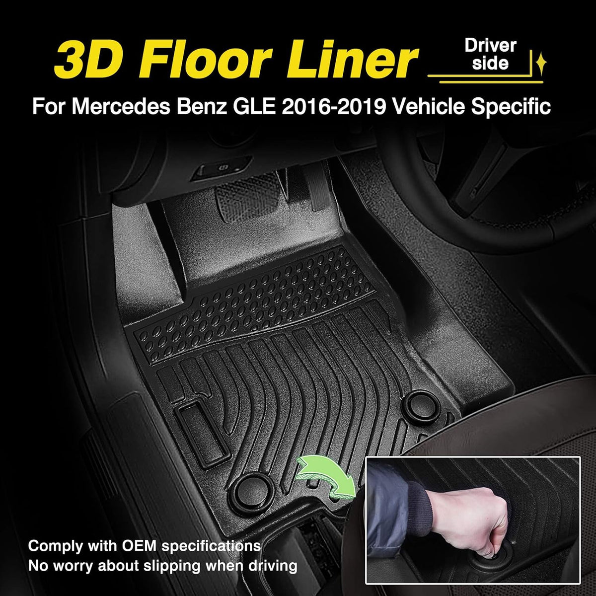 TPO Odorless High Edge Floor Liners U61619