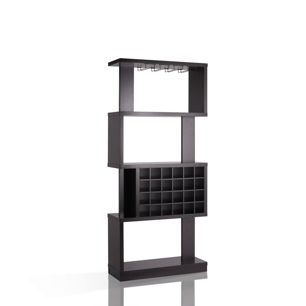 4-Tier Bar Cabinet Cappuccino Brown I932